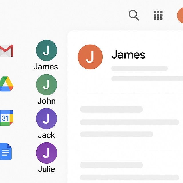 グーグルで丸の中の名前が変わらない理由とは？